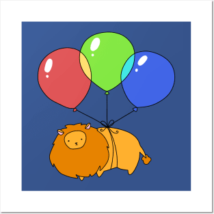 Balloon Lion Posters and Art